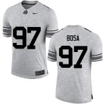 Men's Ohio State Buckeyes #97 Joey Bosa Gray Nike NCAA College Football Jersey New Release LJJ6144BW
